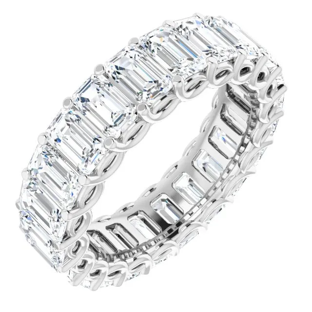 Emerald Cut Eternity Band