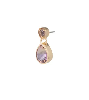 Forever & Always a Pair – Love : Ametrine & Amethyst Gemstone Double Drop Earring