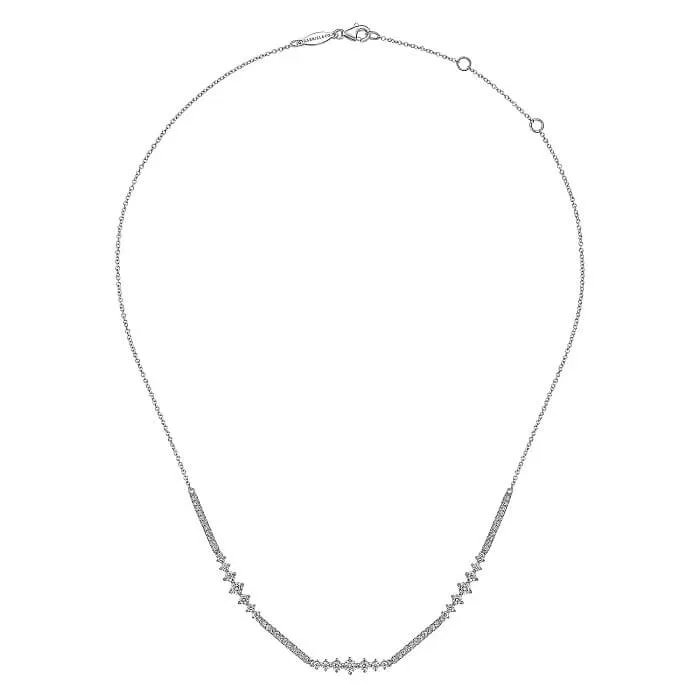 Gabriel 14K White Gold Diamond Necklace NK6954W45JJ