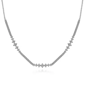 Gabriel 14K White Gold Diamond Necklace NK6954W45JJ