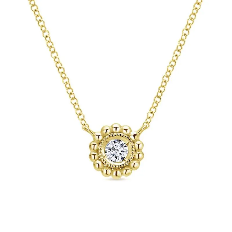 Gabriel & Co. 14k Yellow Gold Bujukan Diamond Necklace