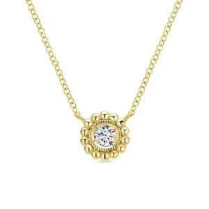 Gabriel & Co. 14k Yellow Gold Bujukan Diamond Necklace