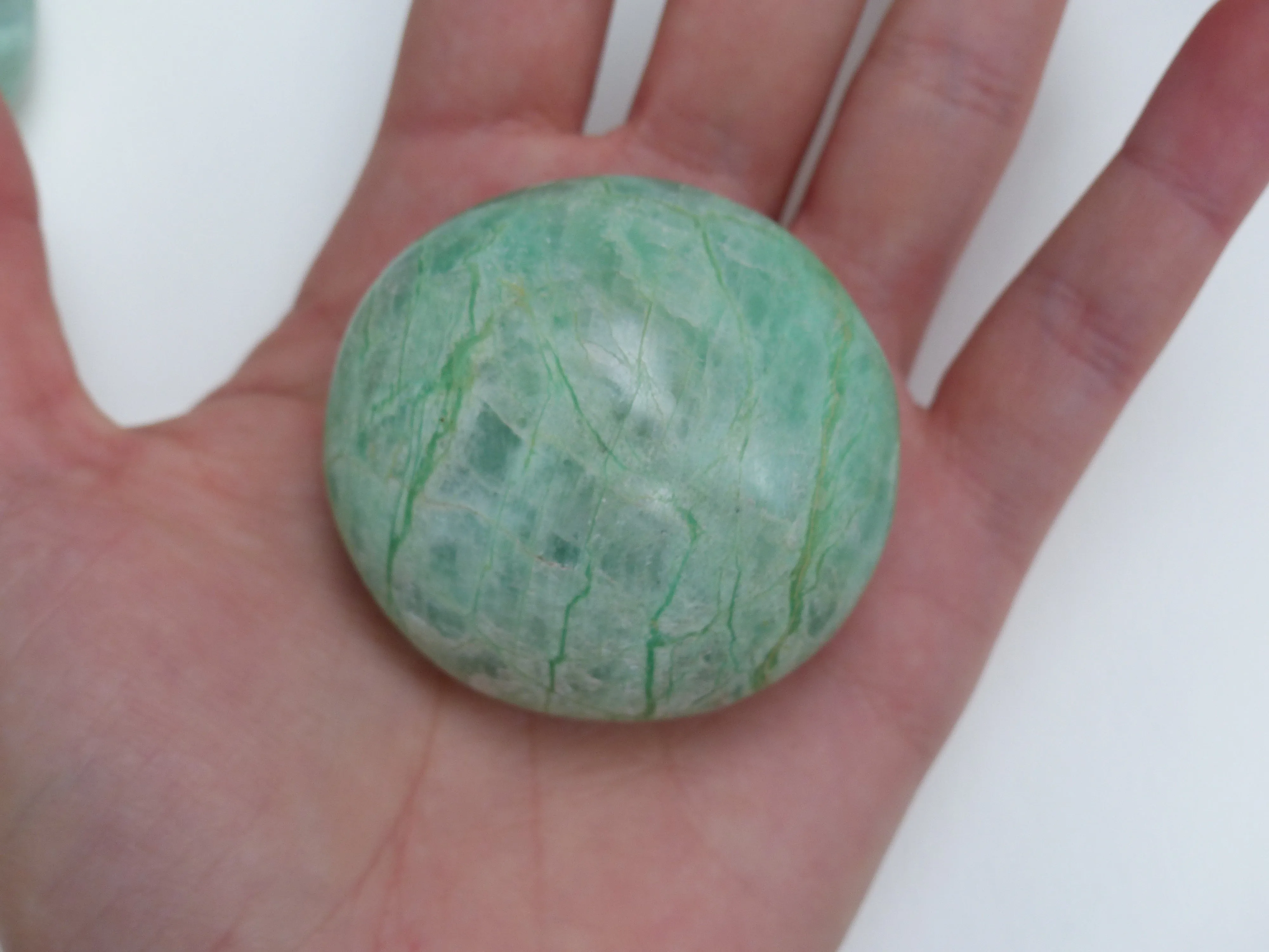 Garnierite Palm Stone (#7)