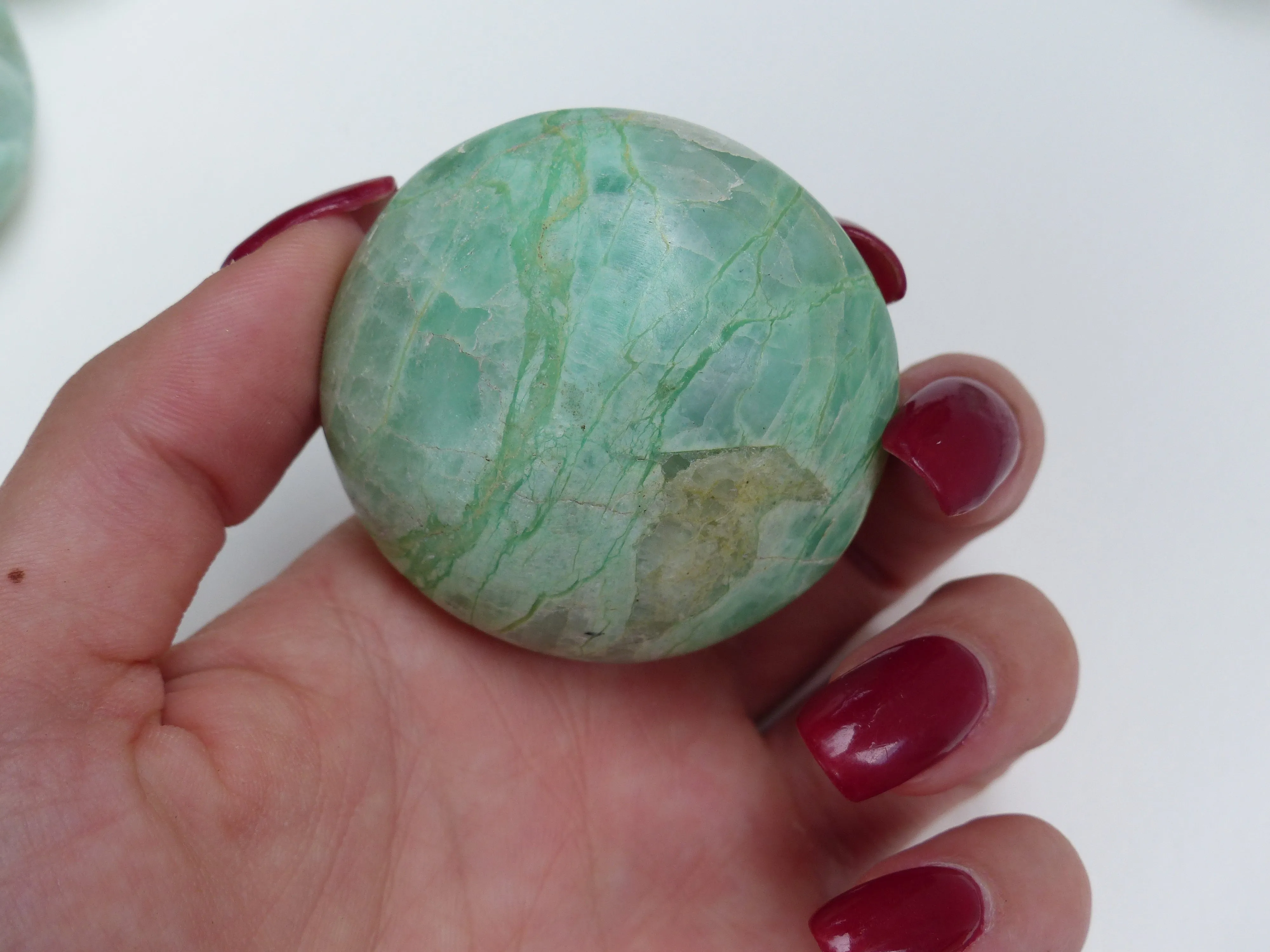 Garnierite Palm Stone (#7)