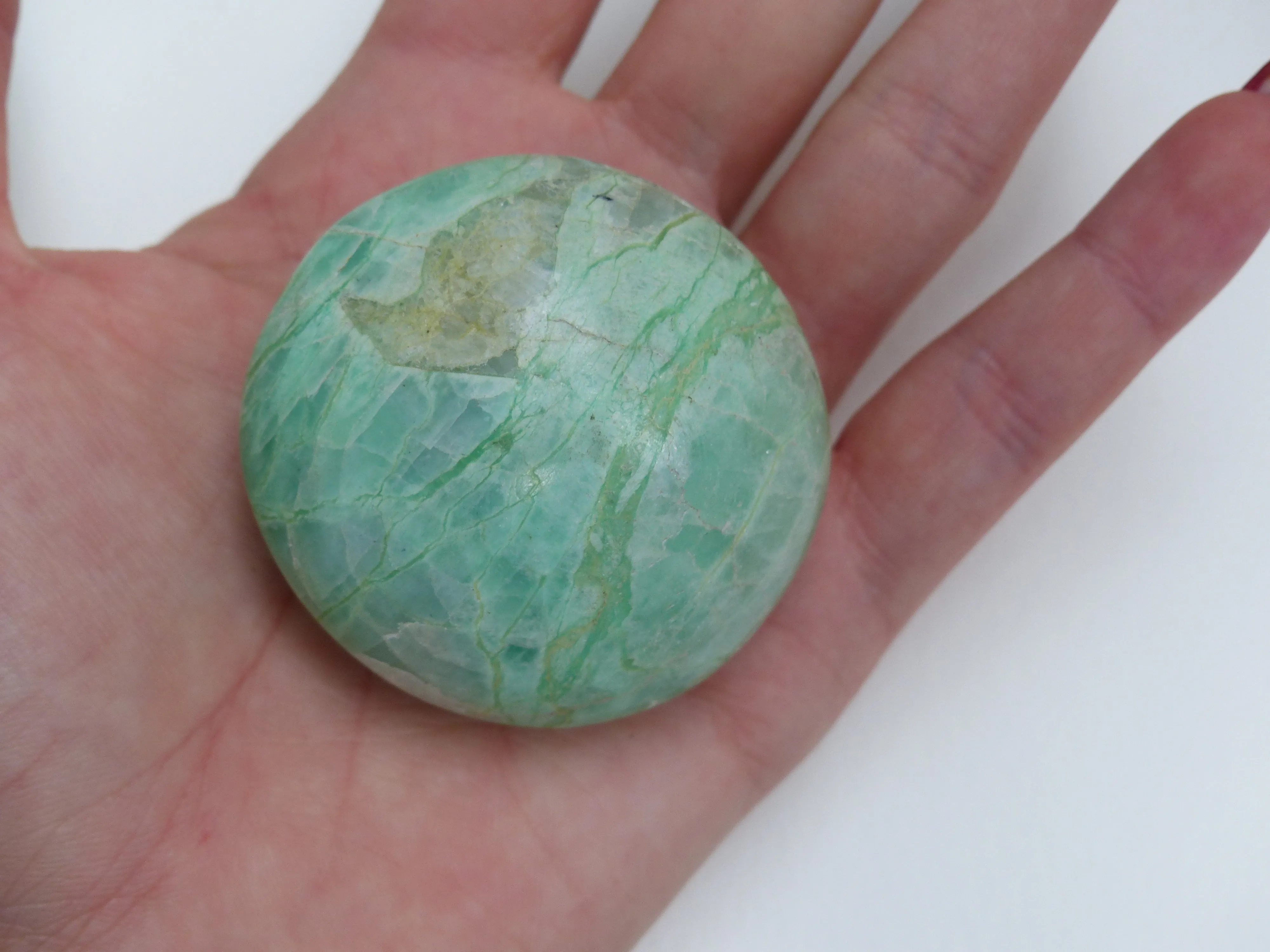 Garnierite Palm Stone (#7)