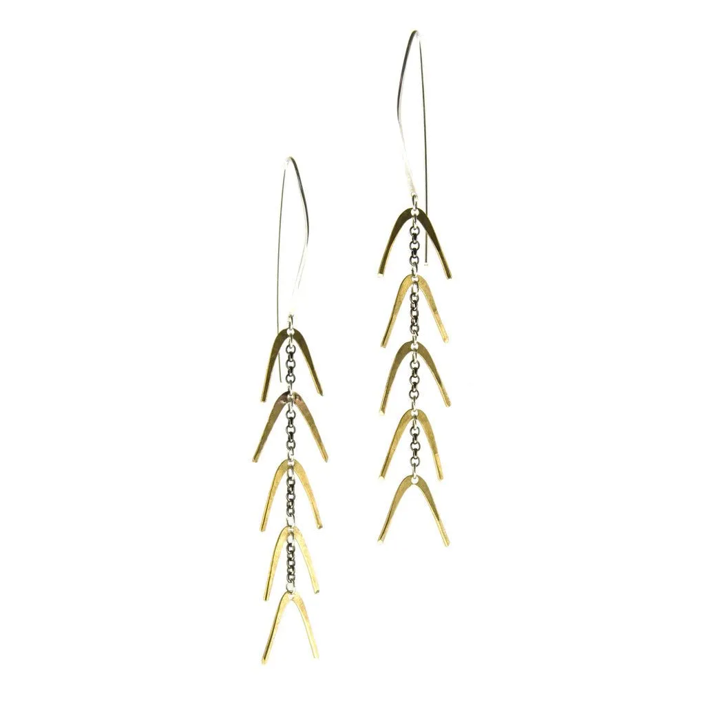 Gold Spine earrings