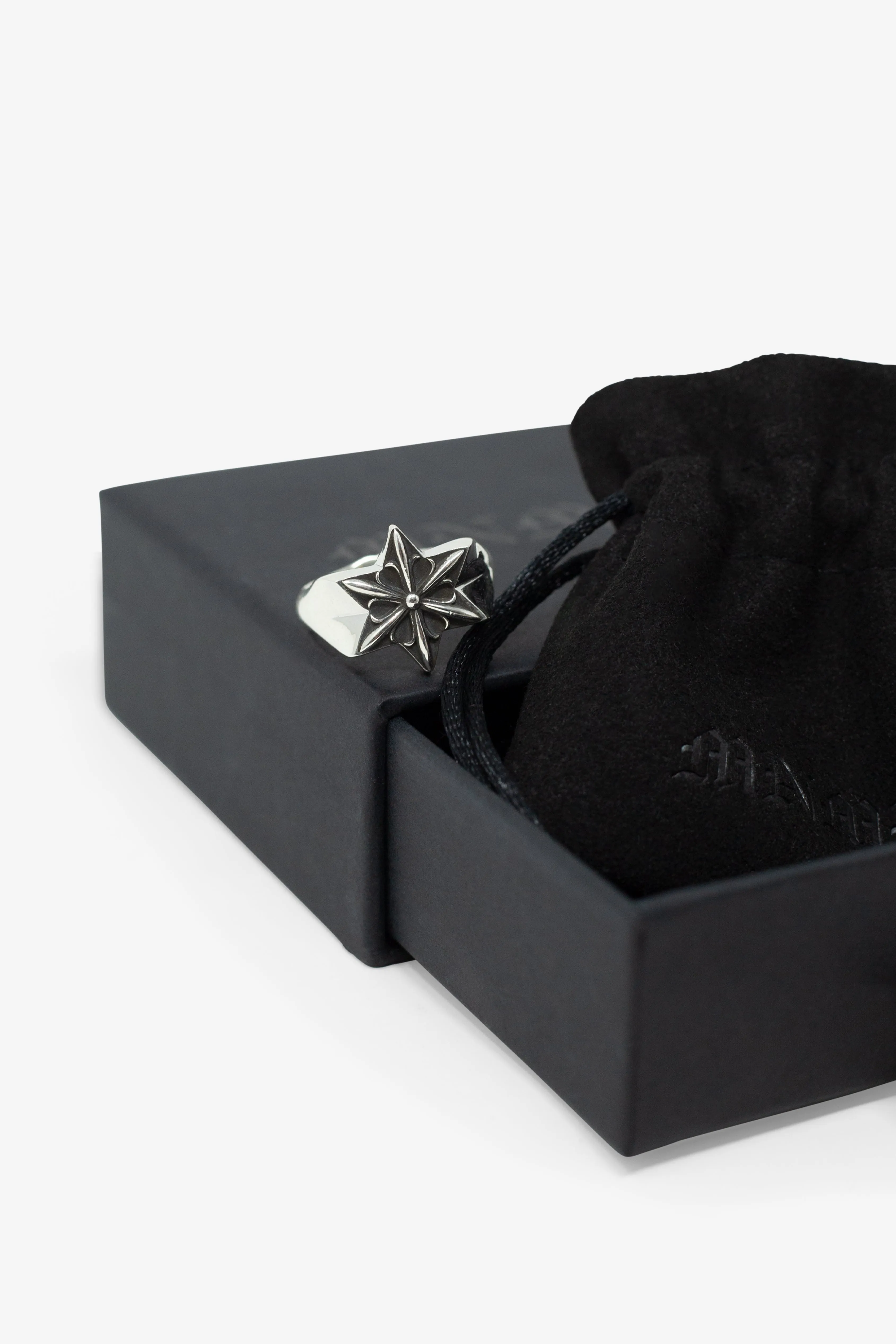 Gothic Star Sterling Silver Ring - SIlver