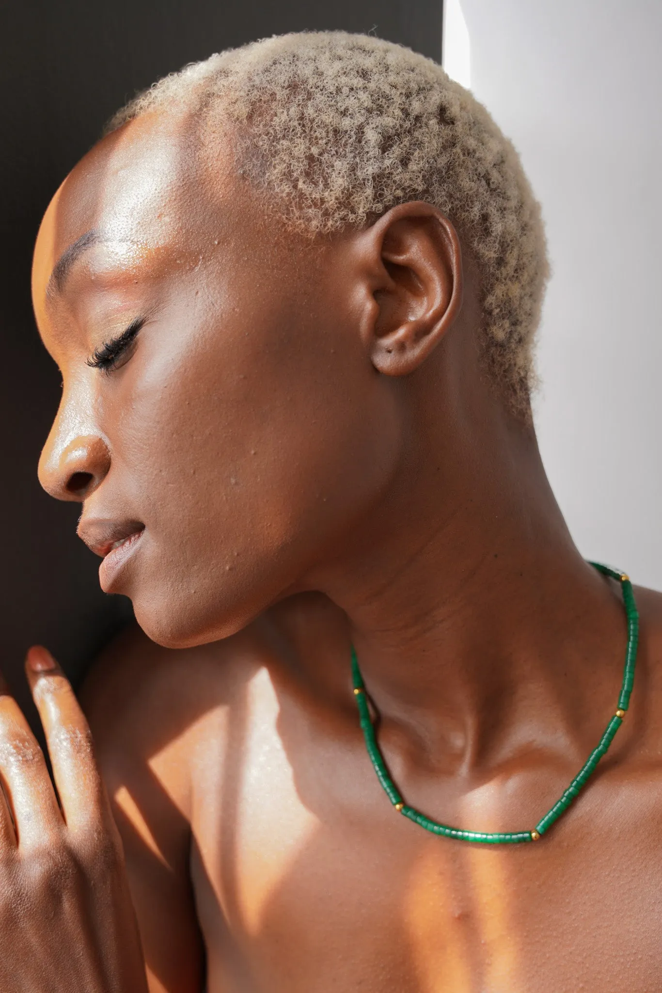 Green Beaded Necklace