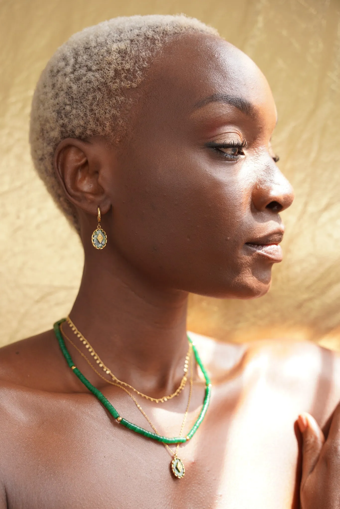 Green Beaded Necklace