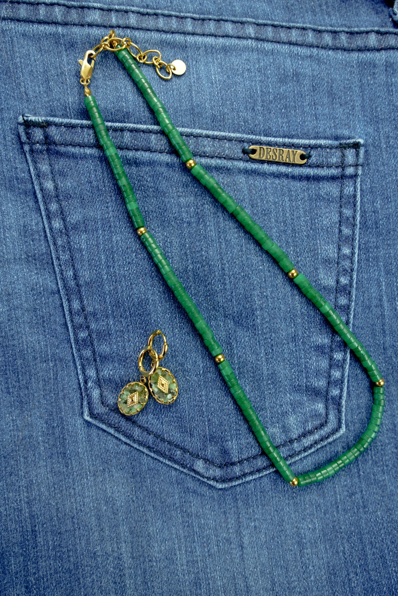 Green Beaded Necklace