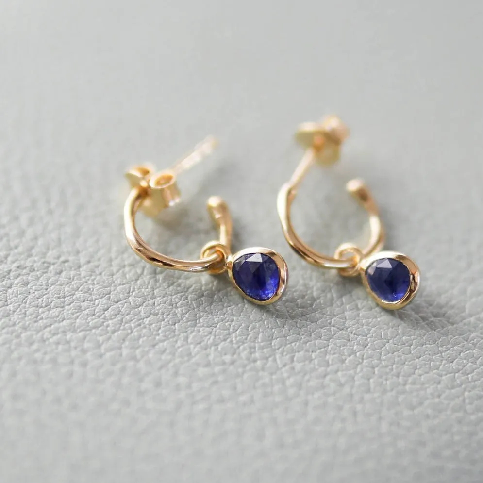 Hampton Sapphire & Gold Vermeil Interchangeable Gemstone Drops