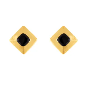 Jas Earrings Black Onyx