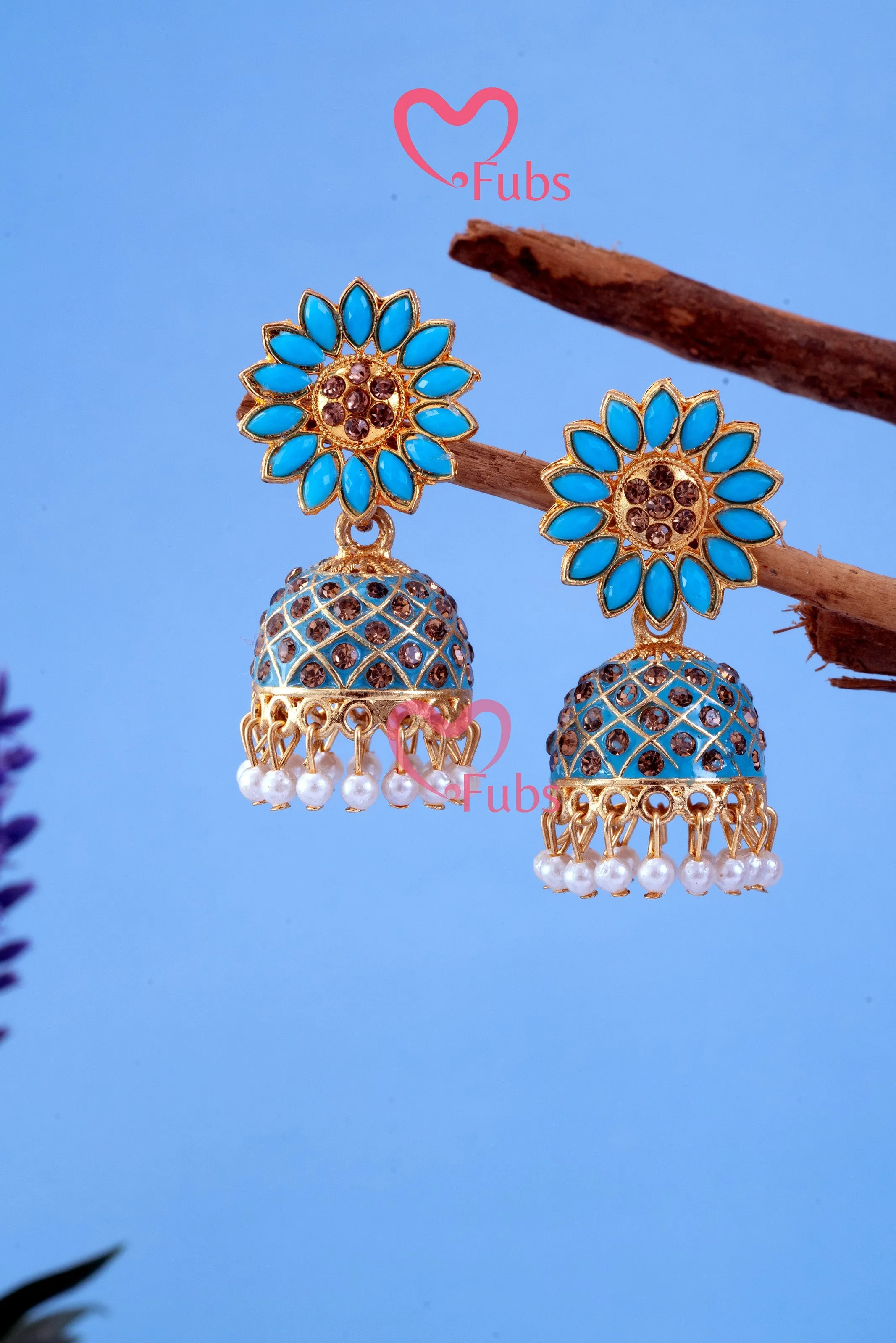 Kundan Gemstone Dawn Drops