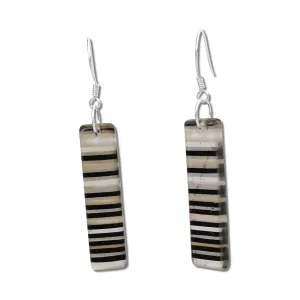 LGAN Glass Earrings - Black