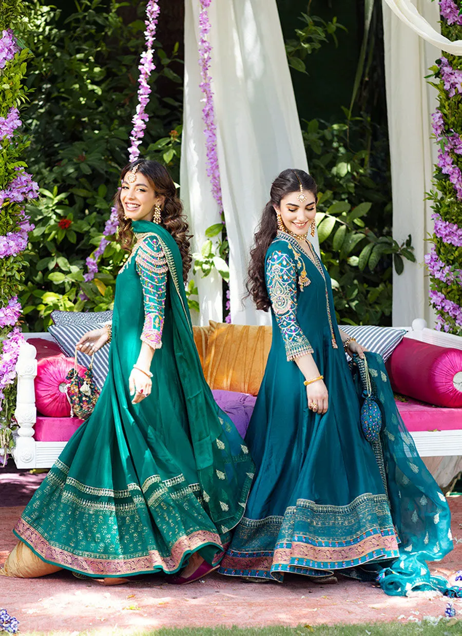 Luxury Pret - Eira Emerald Kalidaar And Dupatta