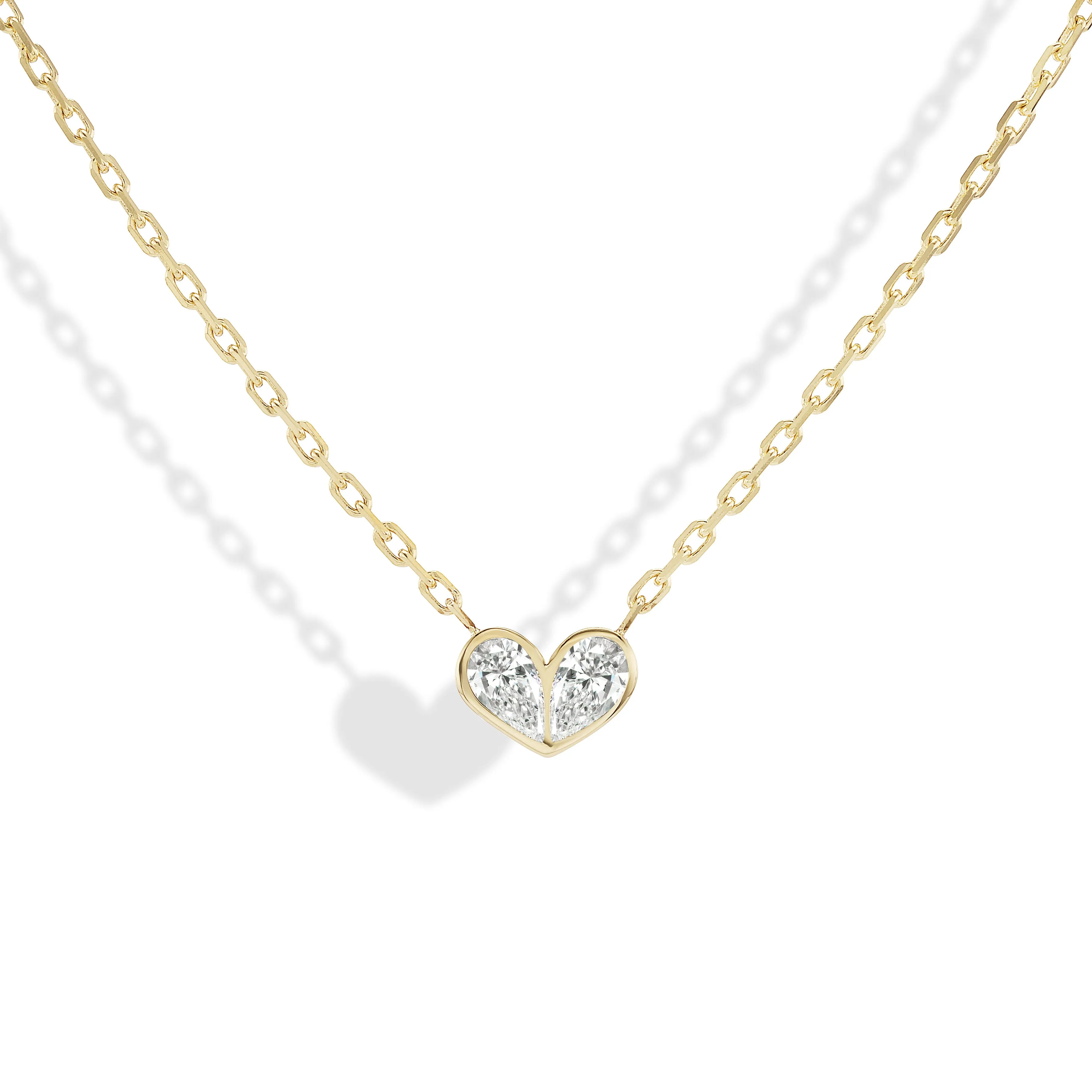 Medium Sweetheart Necklace Diamond & Diamond