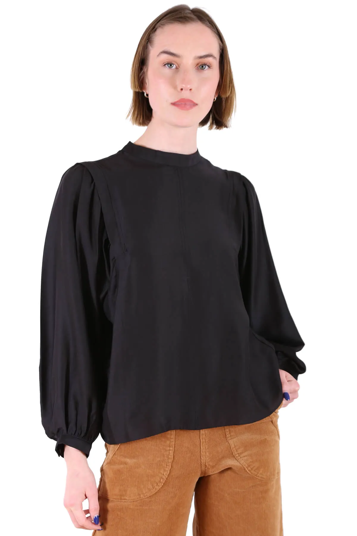 Moonstone Blouse Black in Modal