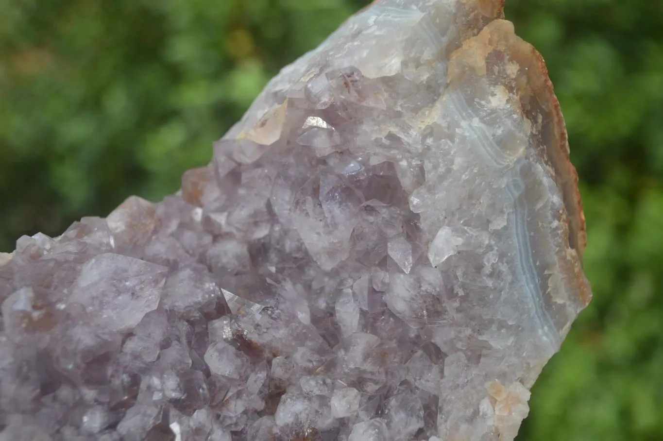 Natural Zululand Amethyst Geode Plate Specimens x 2 from Jozini, South Africa