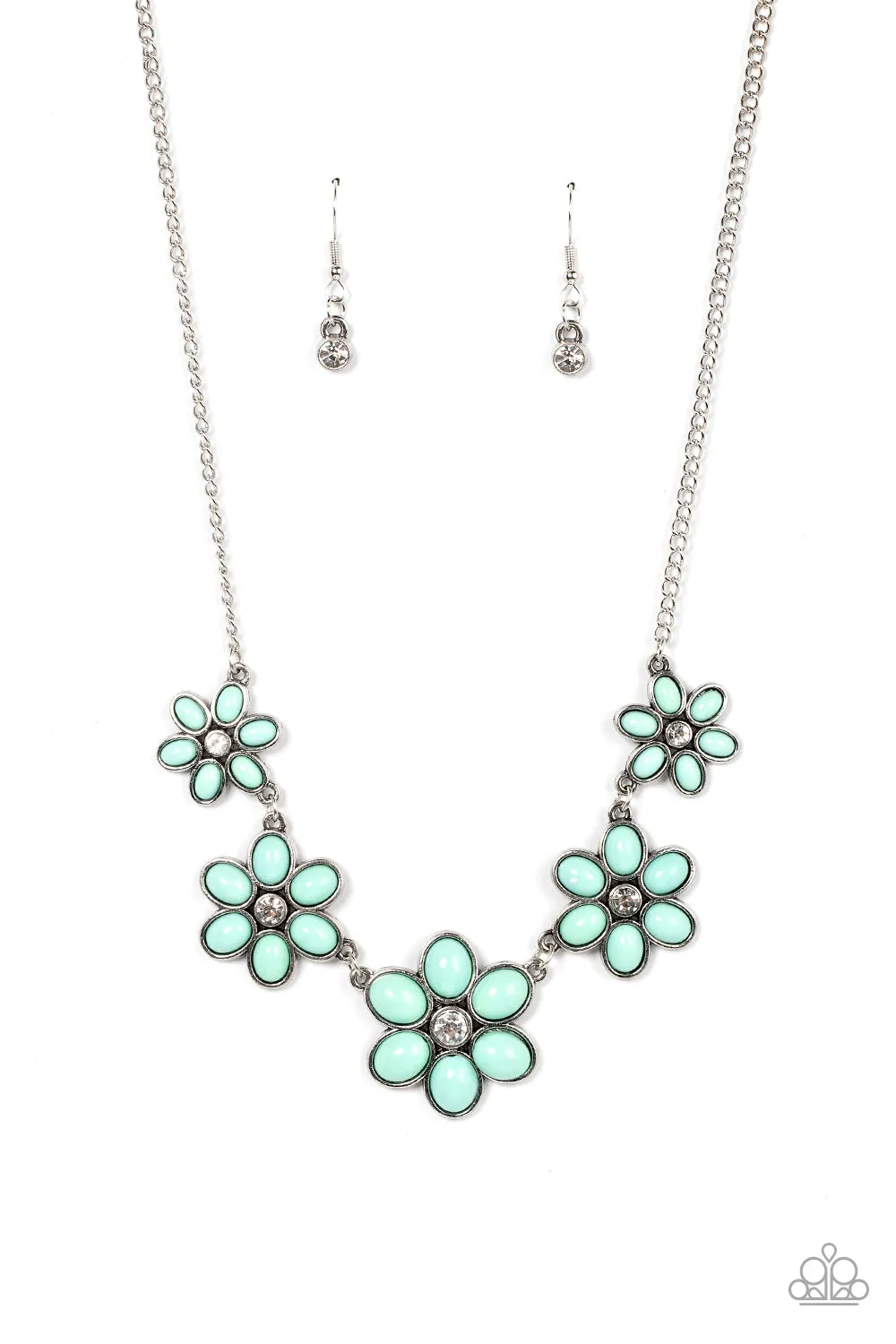 Necklace Prairie Party - Green N2055