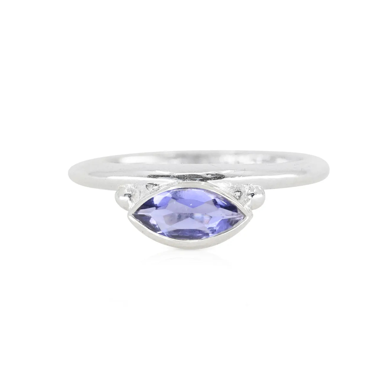 Nyra Marquise Iolite Silver Stacker