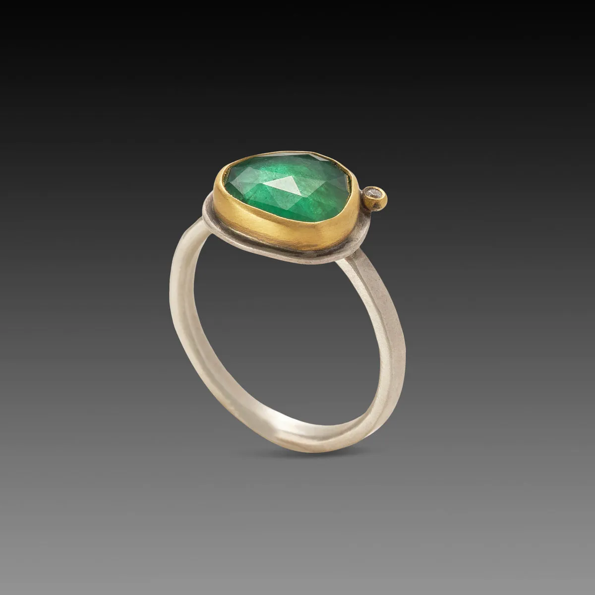 Organic Emerald Ring