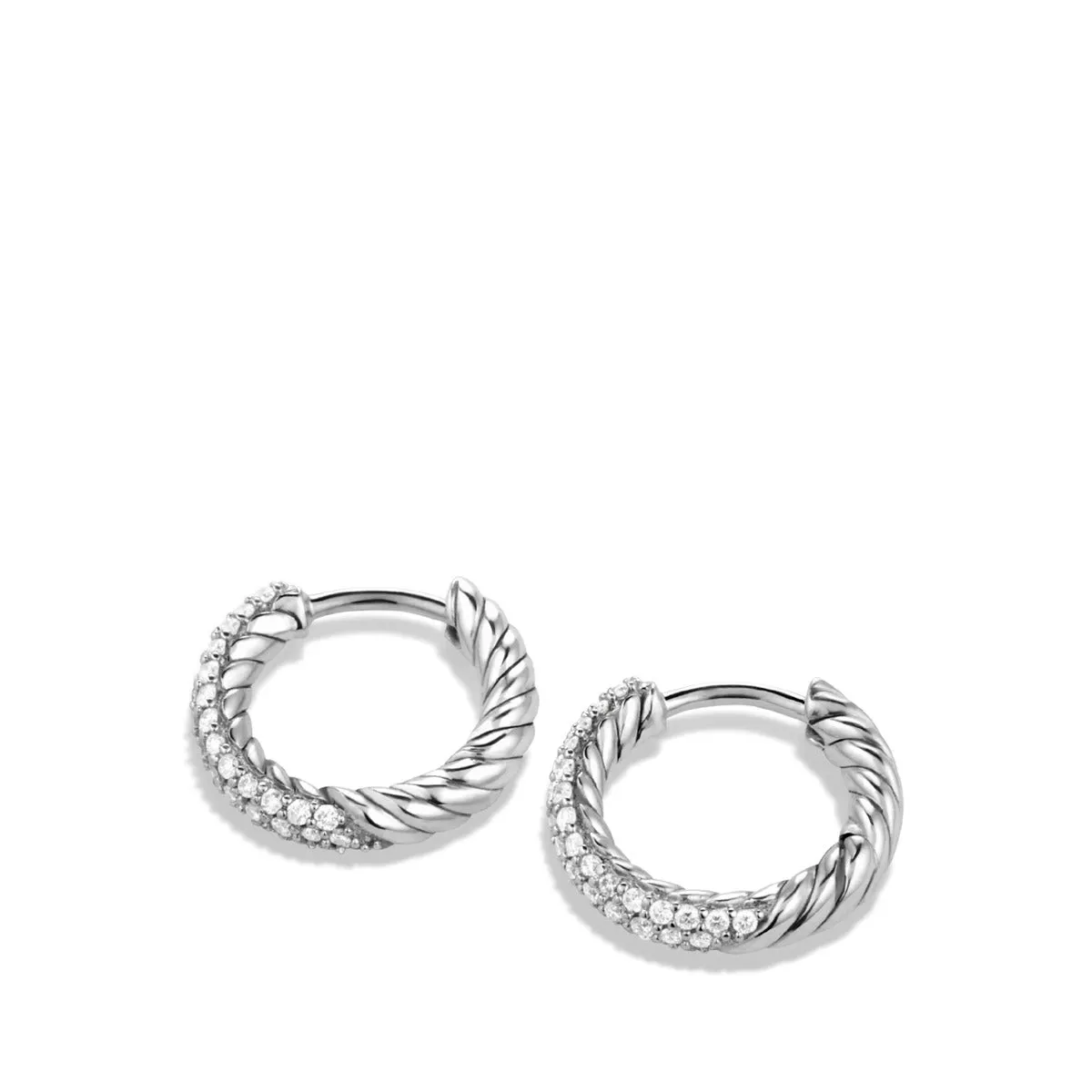 Petite Pave Earrings with Diamonds