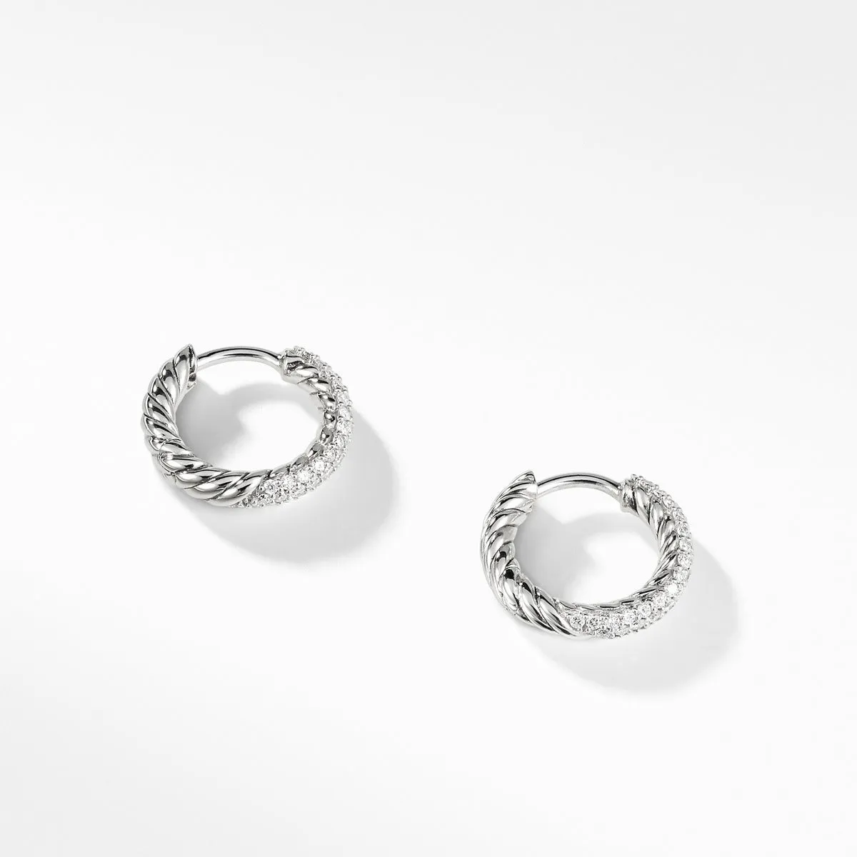 Petite Pave Earrings with Diamonds