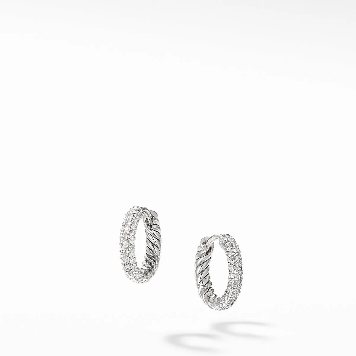 Petite Pave Earrings with Diamonds