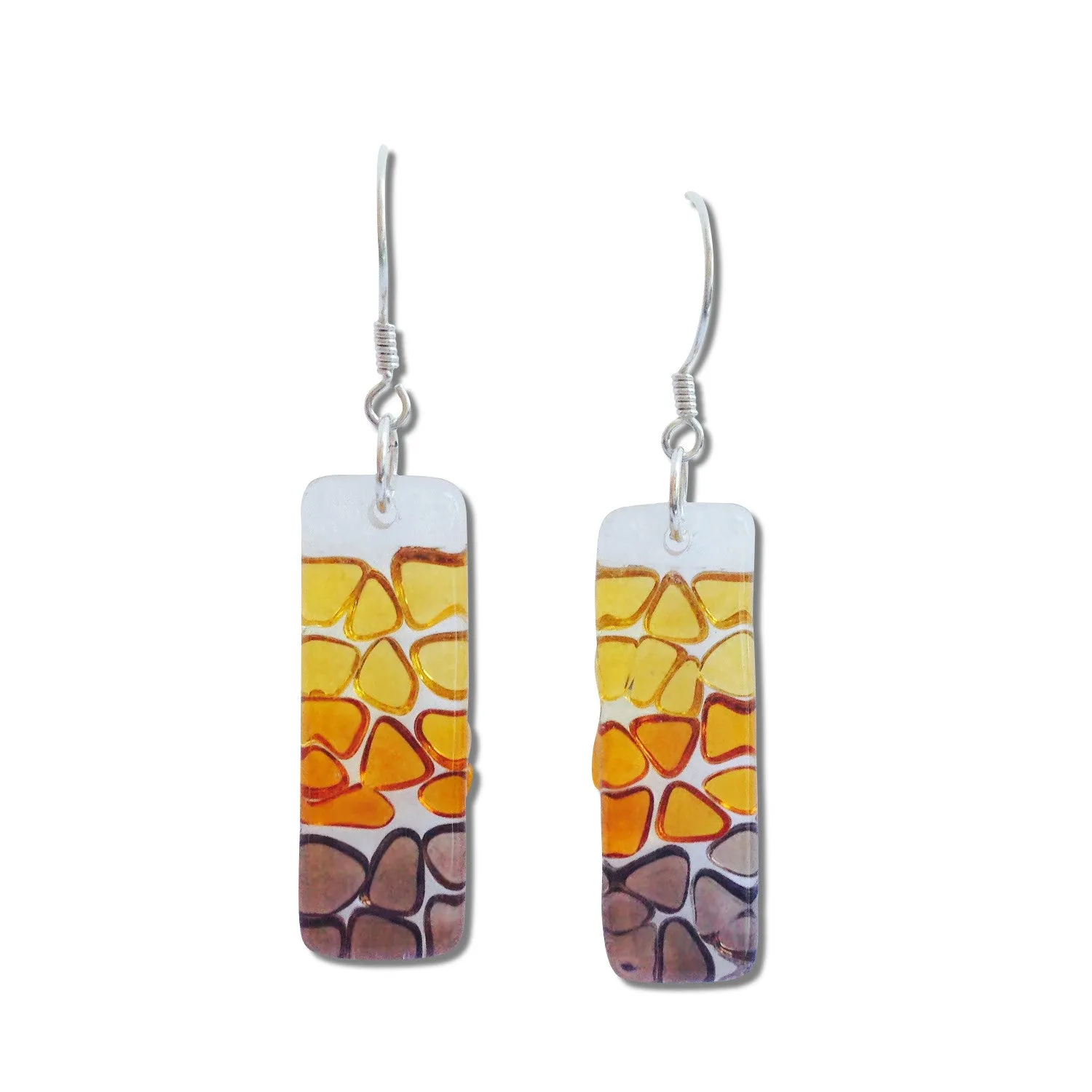 Picado Glass Earrings - Pink