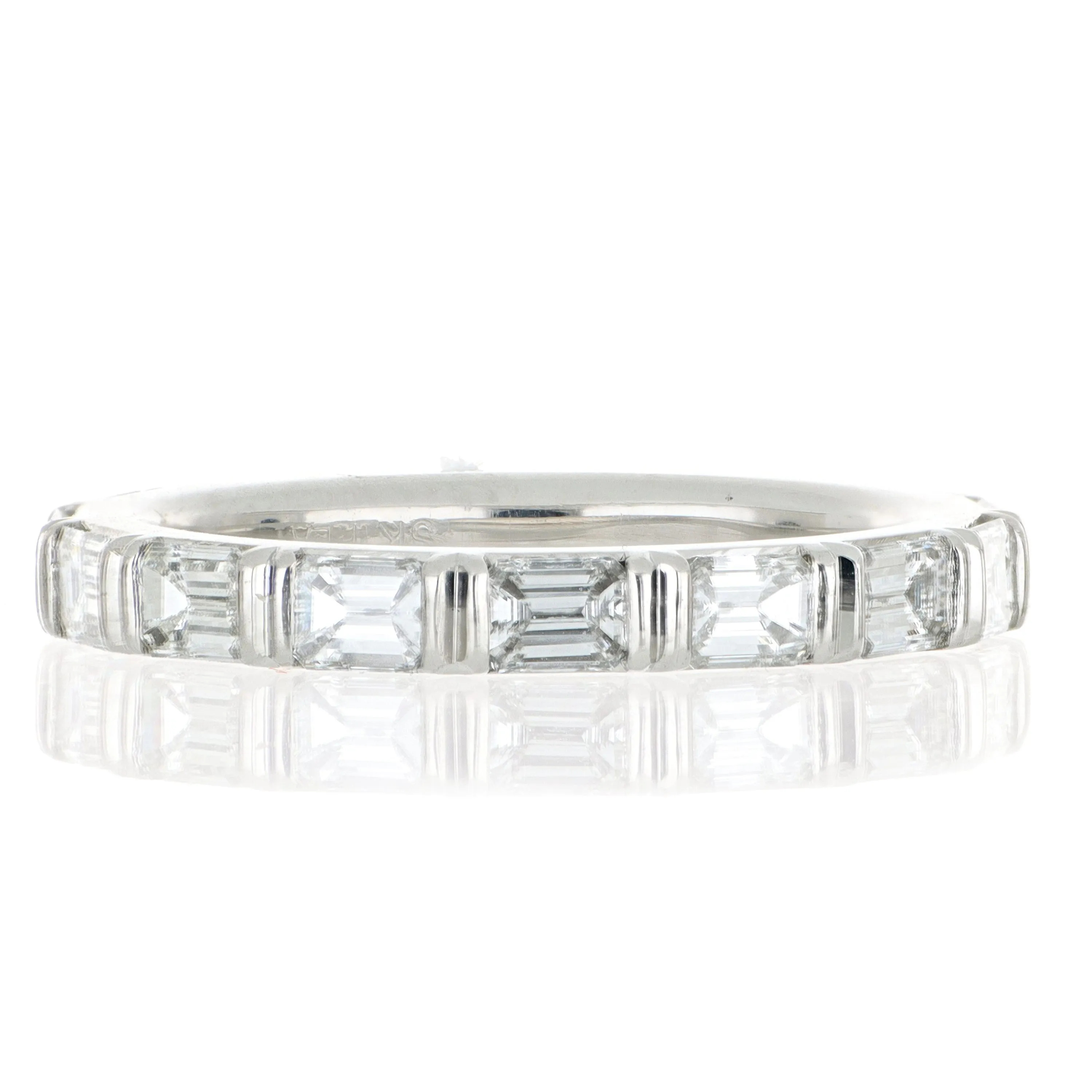 Platinum Baguette Diamond Eternity Band