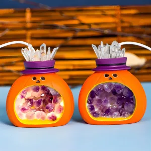 Pumpkin Amethyst Dental Lamp