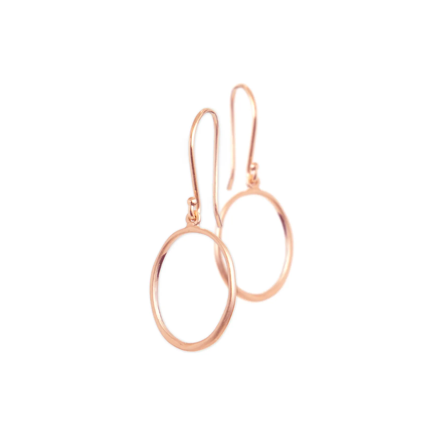 "o" drop earrings