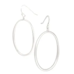 "o" drop earrings