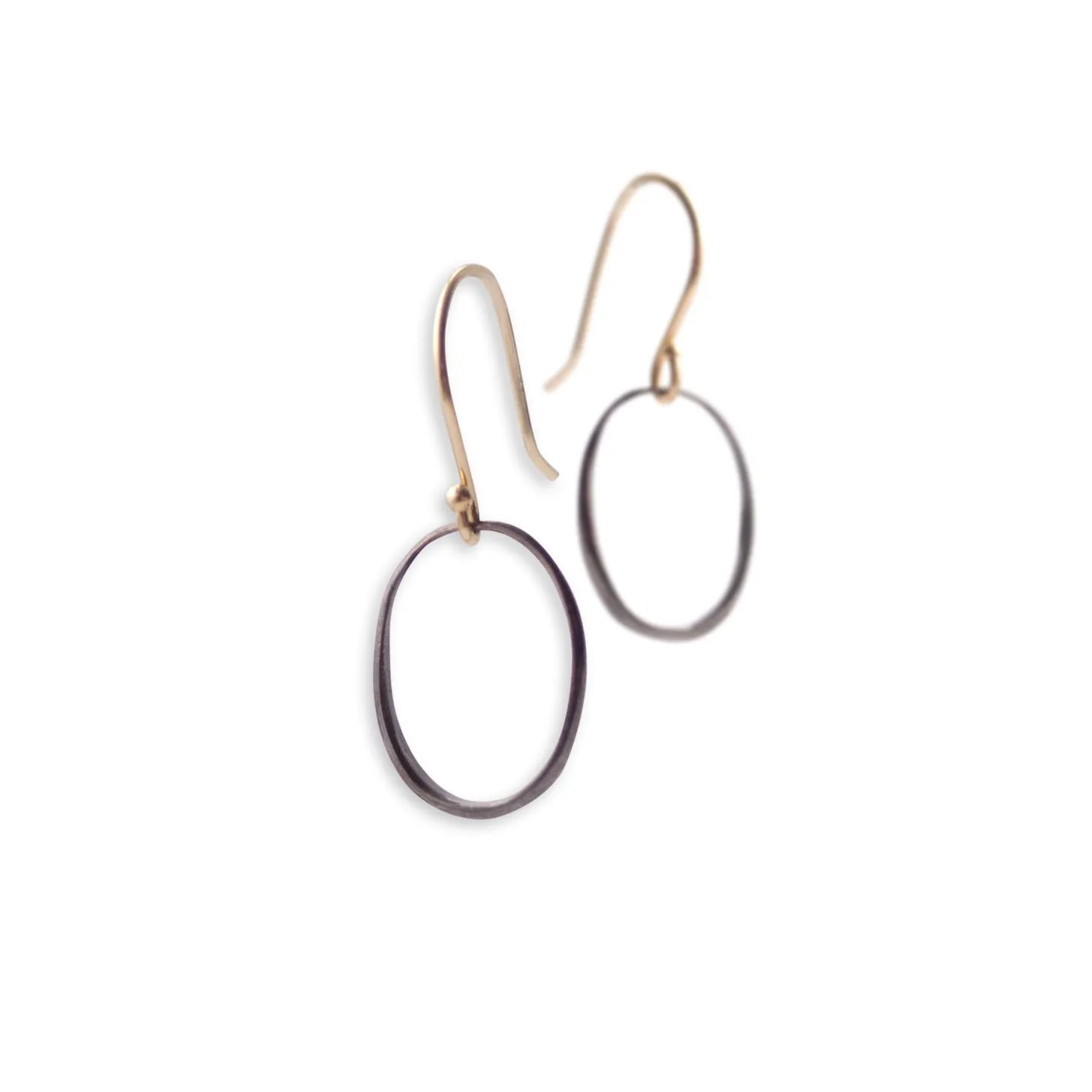 "o" drop earrings