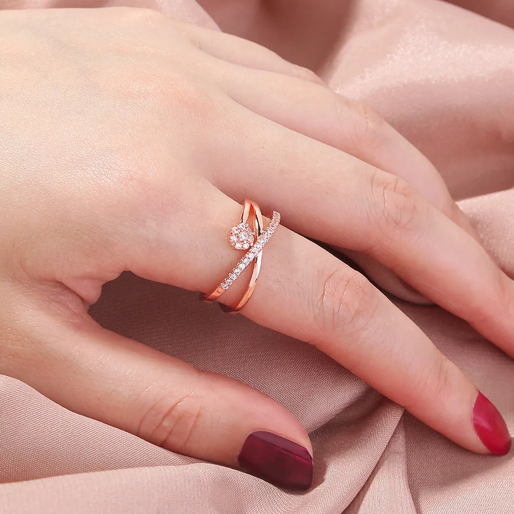 R641 - Retro Adjustable Inlaid Zircon Ring