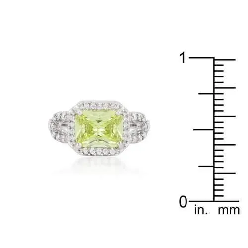 Radiant Cut Halo Ring