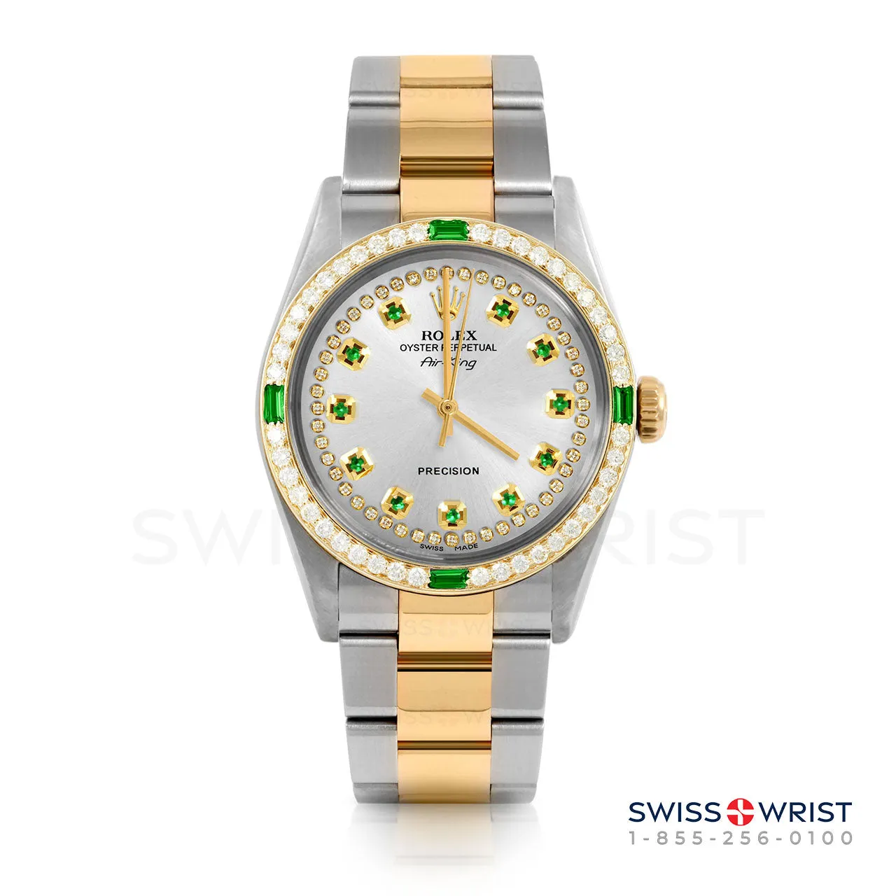 Rolex Air King 34mm | 5500-TT-SLV-STRE-4EMD-OYS