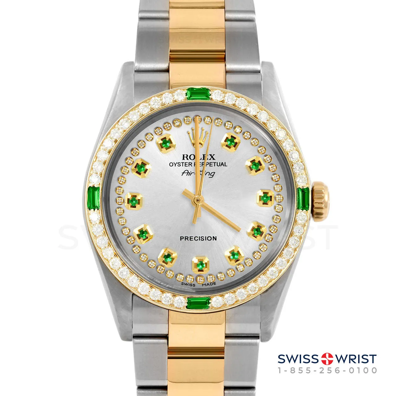 Rolex Air King 34mm | 5500-TT-SLV-STRE-4EMD-OYS