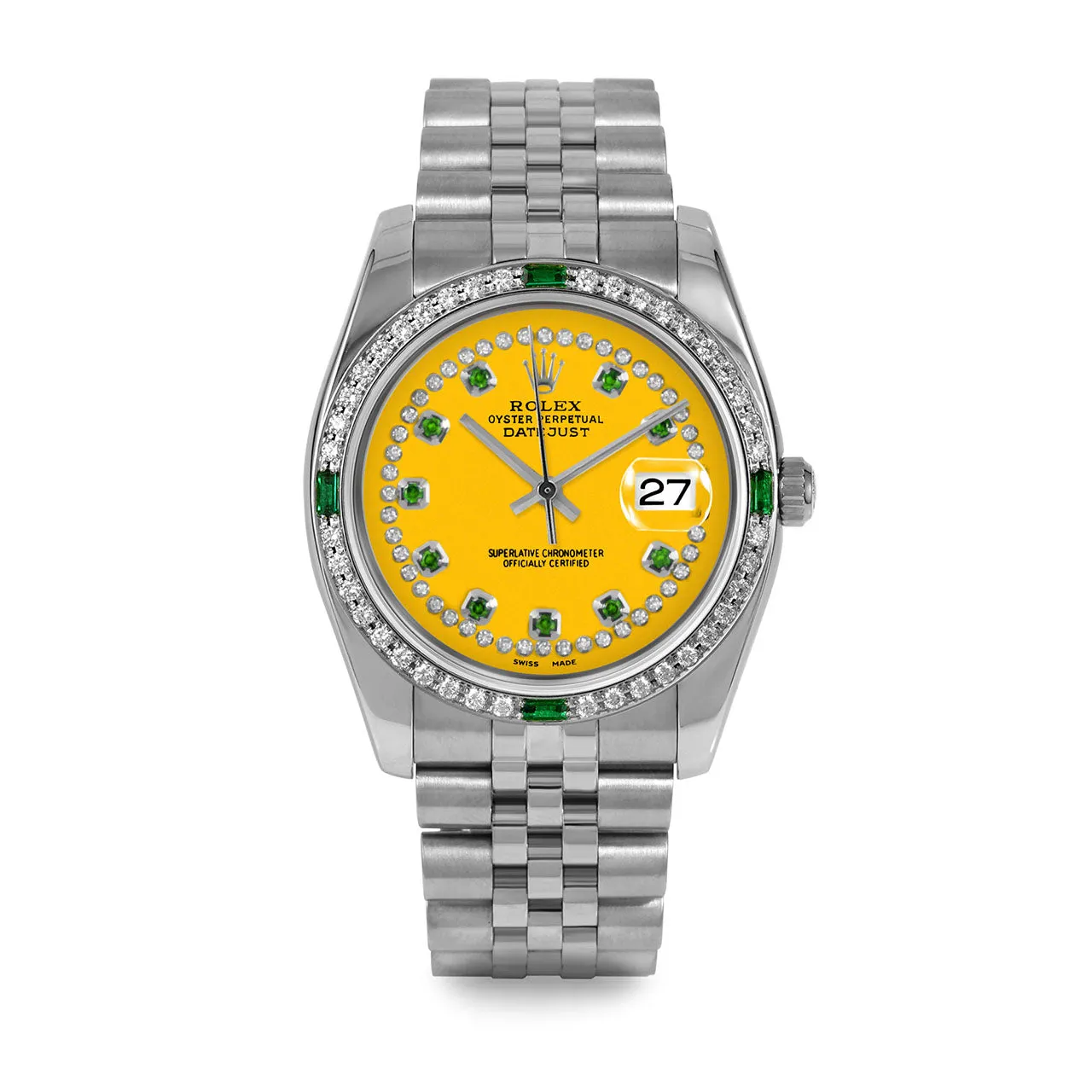 Rolex Datejust 36mm | 116234-YLW-STRE-4EMD-JBL