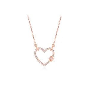 Rose Gold Radiant Romance Diamond Necklace