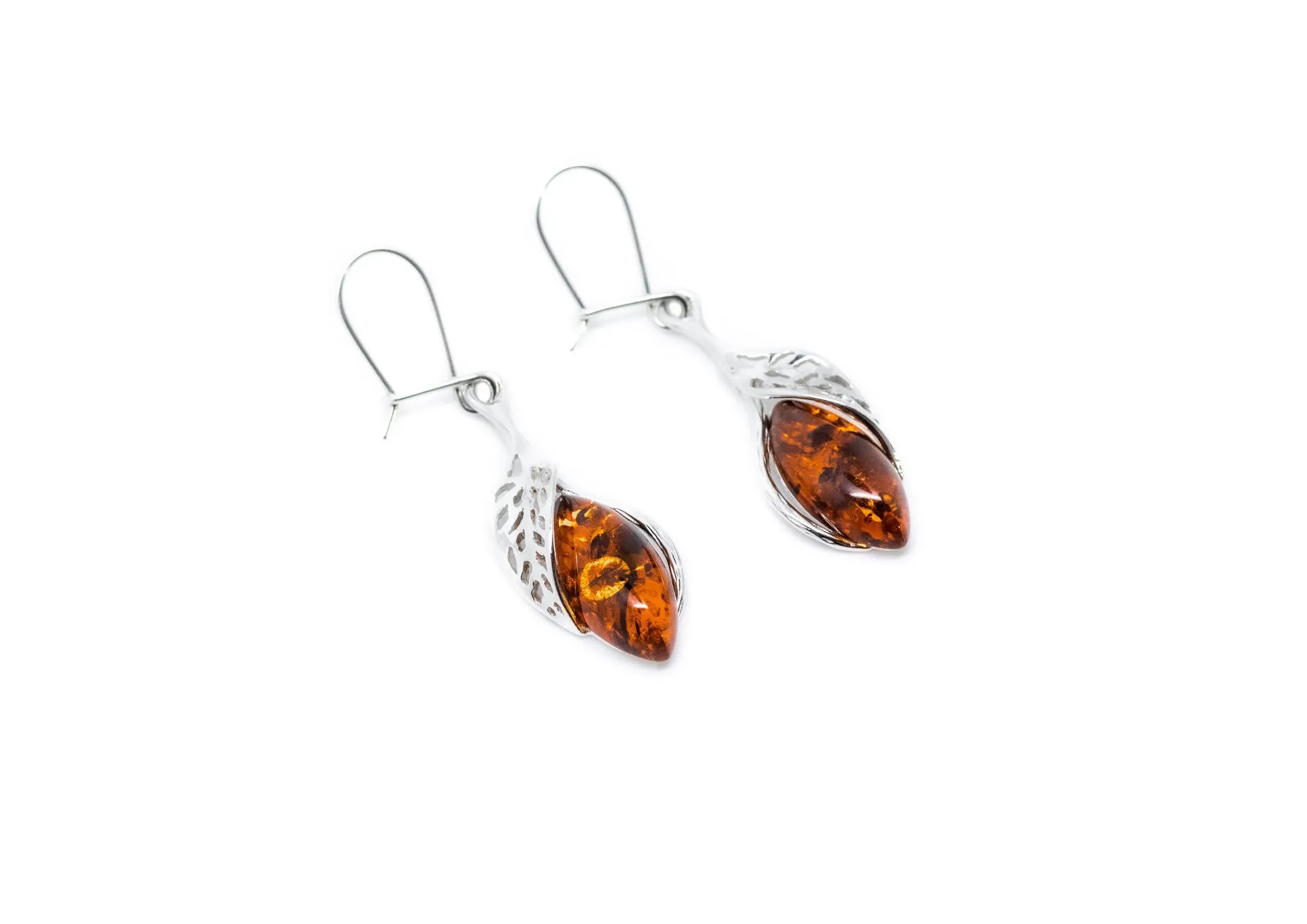 Shop the Gorgeous Fancy Top Cognac Amber Earrings for a Touch of Elegance