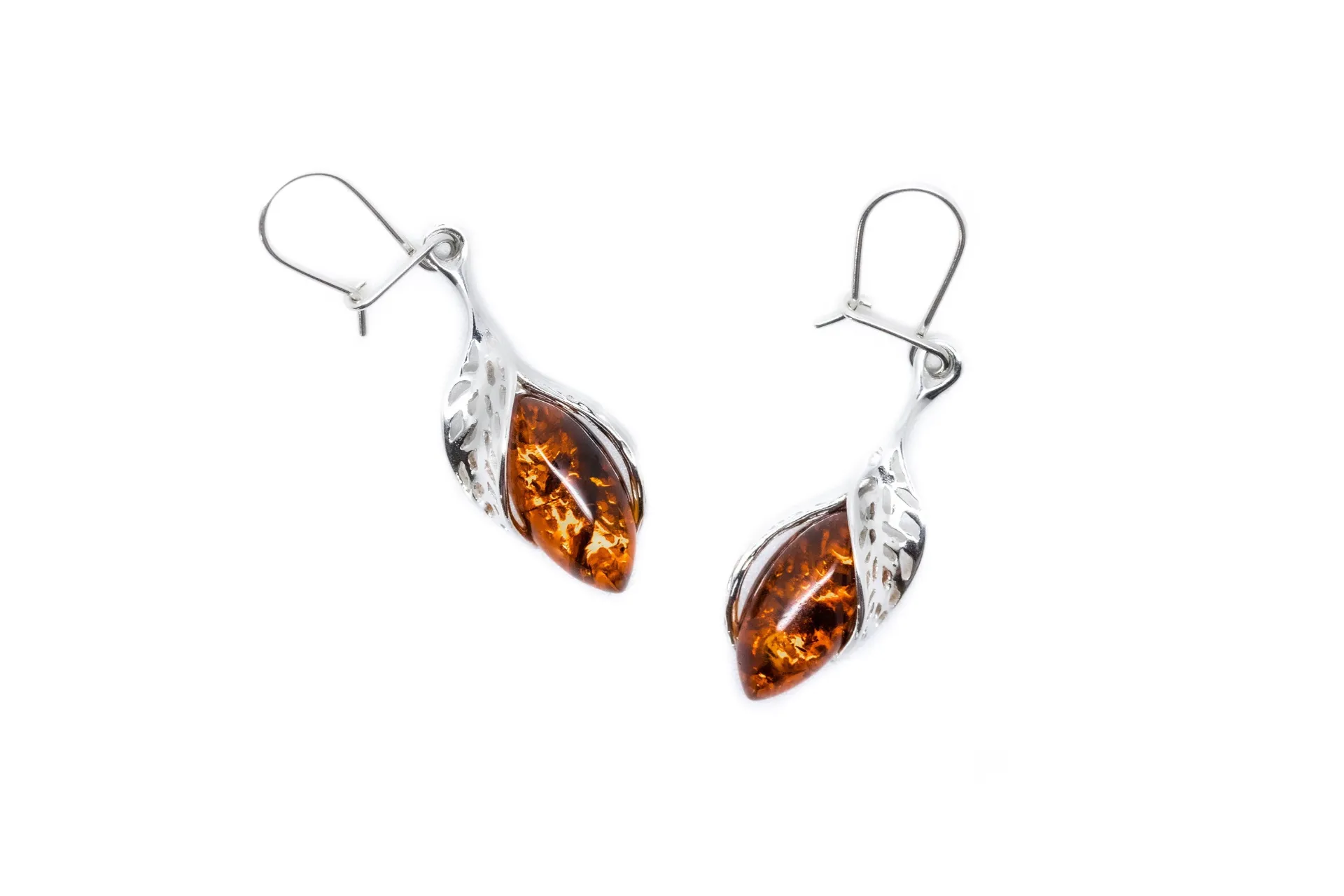 Shop the Gorgeous Fancy Top Cognac Amber Earrings for a Touch of Elegance