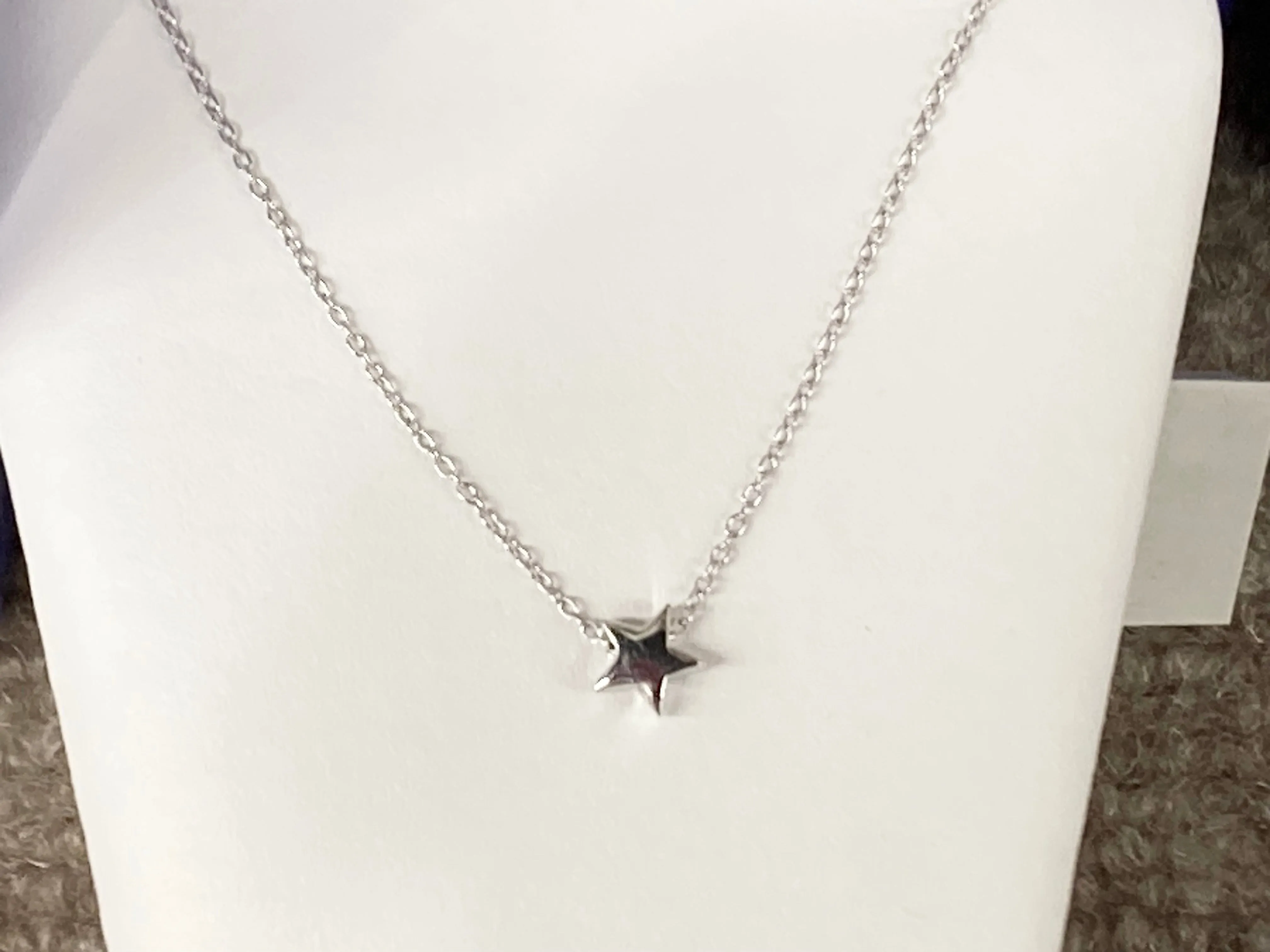 Silver Star Adjustable Necklace