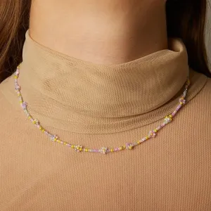 Sisaret Daisy Chain Necklace (Rainbow or Pastel)