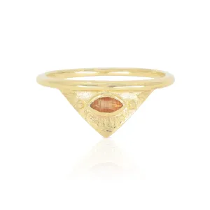 Solaris Sunstone Gold Ring