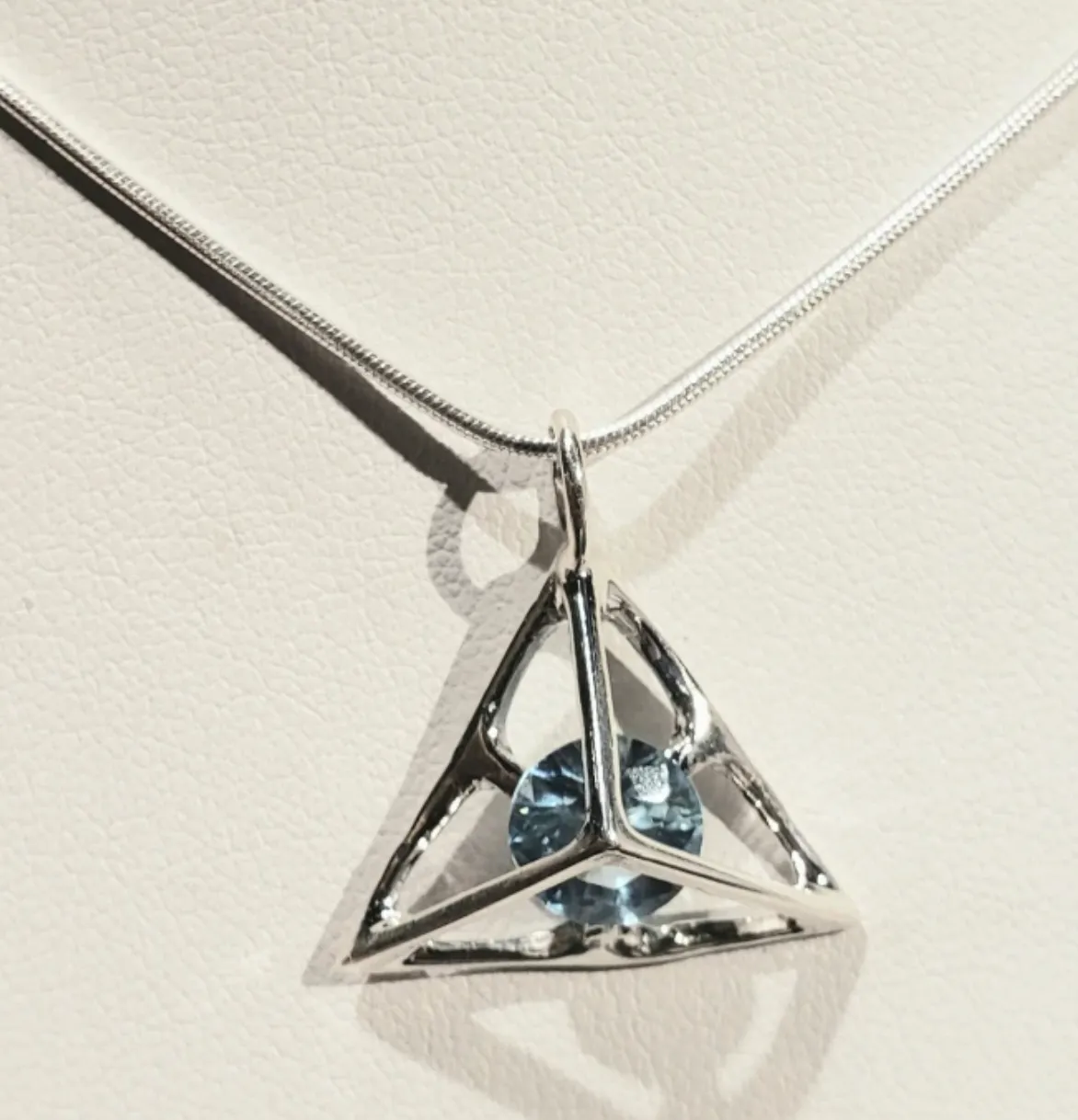 Tetrahedron Pendant (Various Colors)