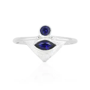 The Nile Sapphire Silver Ring