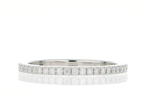 Thin Platinum Diamond Eternity Band