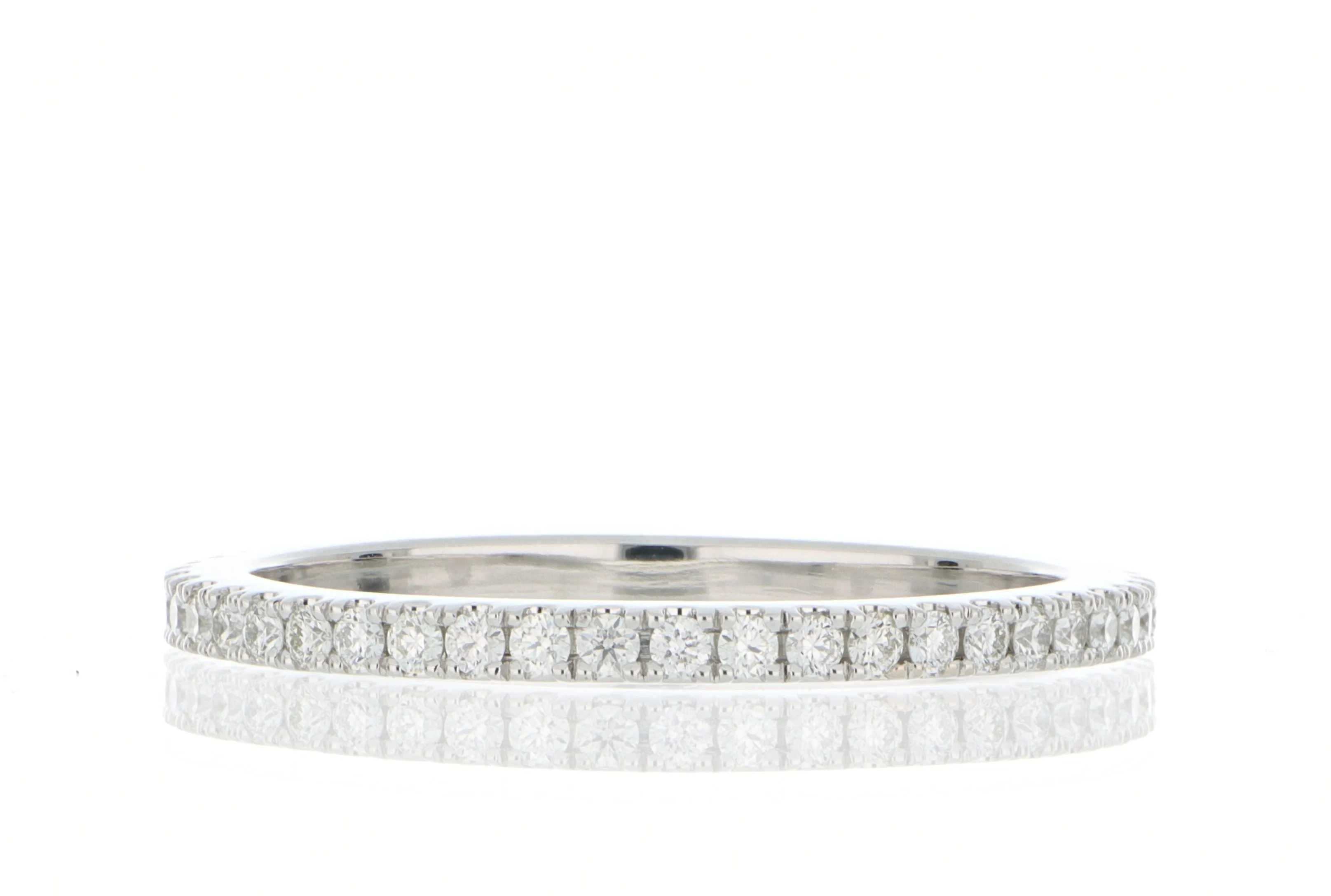 Thin Platinum Diamond Eternity Band