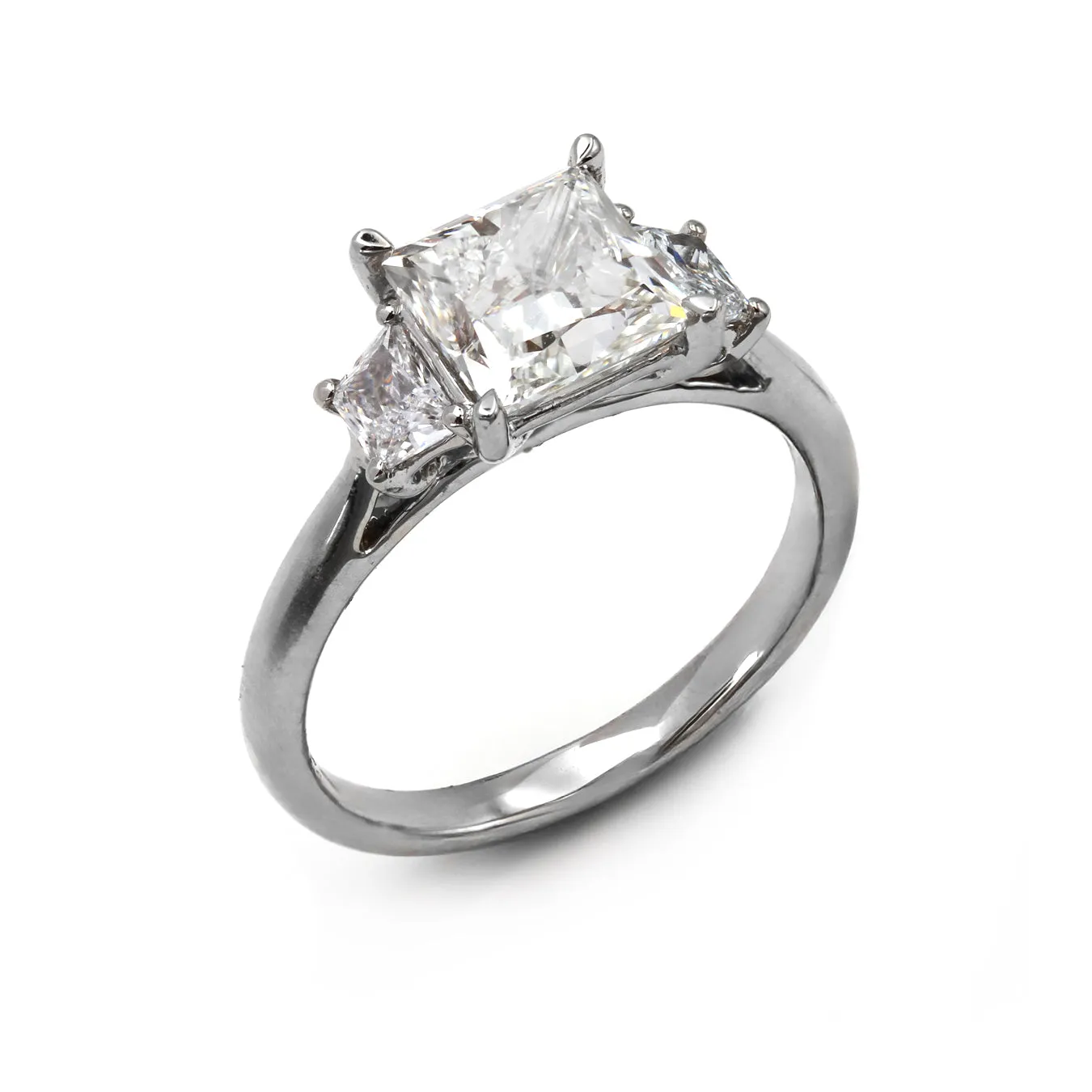 Trilogy Princess 2.01ct Lab Grown Diamond Ring - Platinum